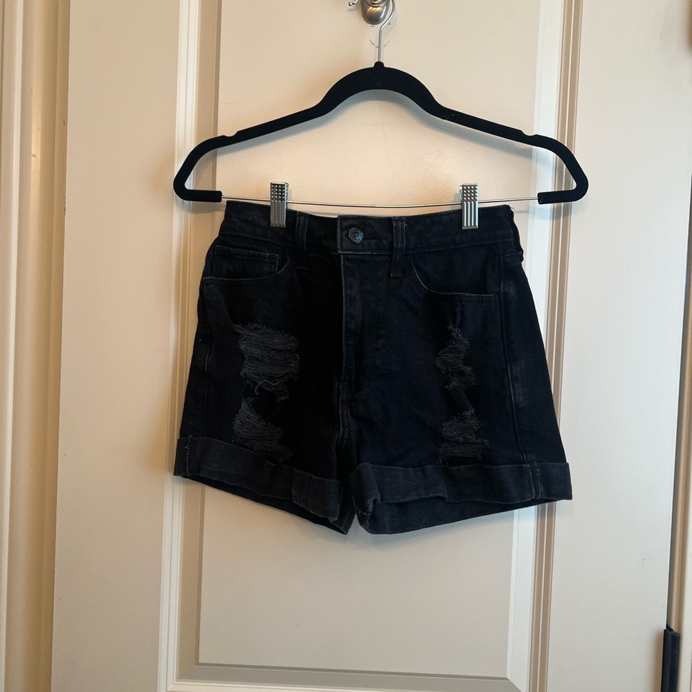 Hollister Black Denim Shorts